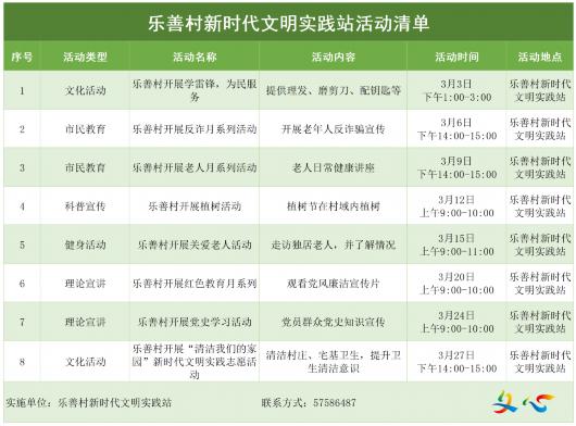 新时代文明实践丨金汇镇3月活动清单来啦！