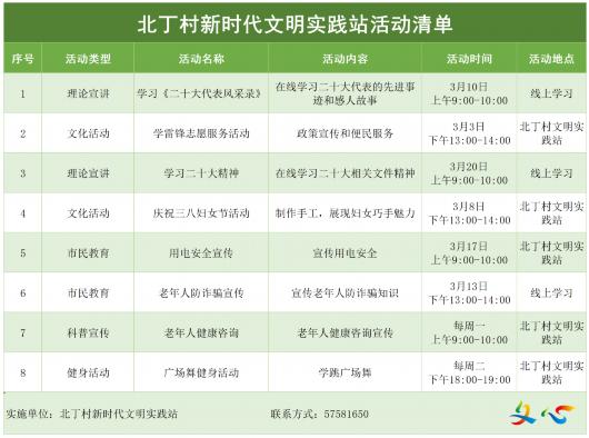 新时代文明实践丨金汇镇3月活动清单来啦！