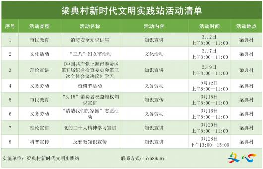 新时代文明实践丨金汇镇3月活动清单来啦！