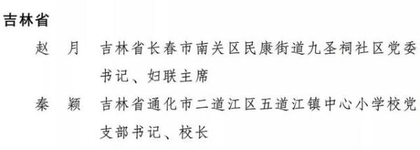 上榜 | 全国三八红旗手表彰名单公布 吉林省6人、5个集体上榜