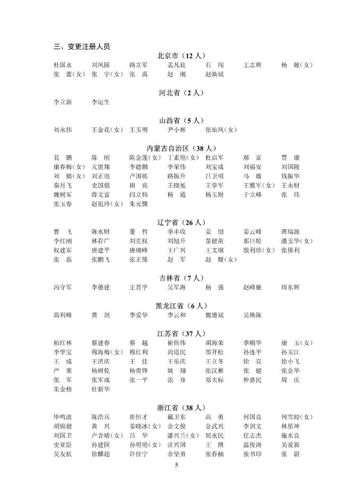 速戳！第三、四批中级注安师注册人员名单公布！