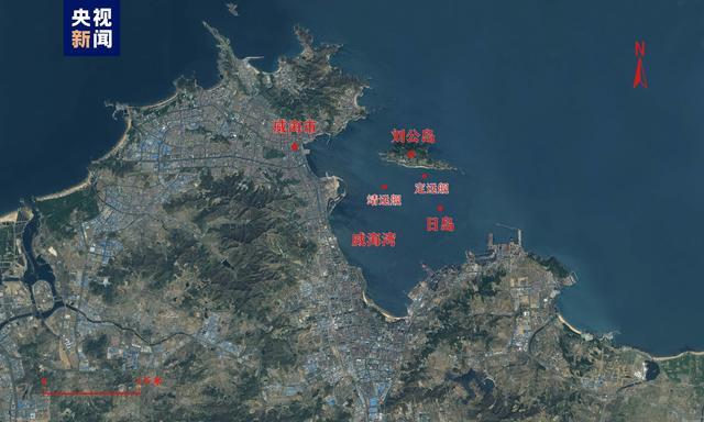 △“靖远”舰遗址地理位置图