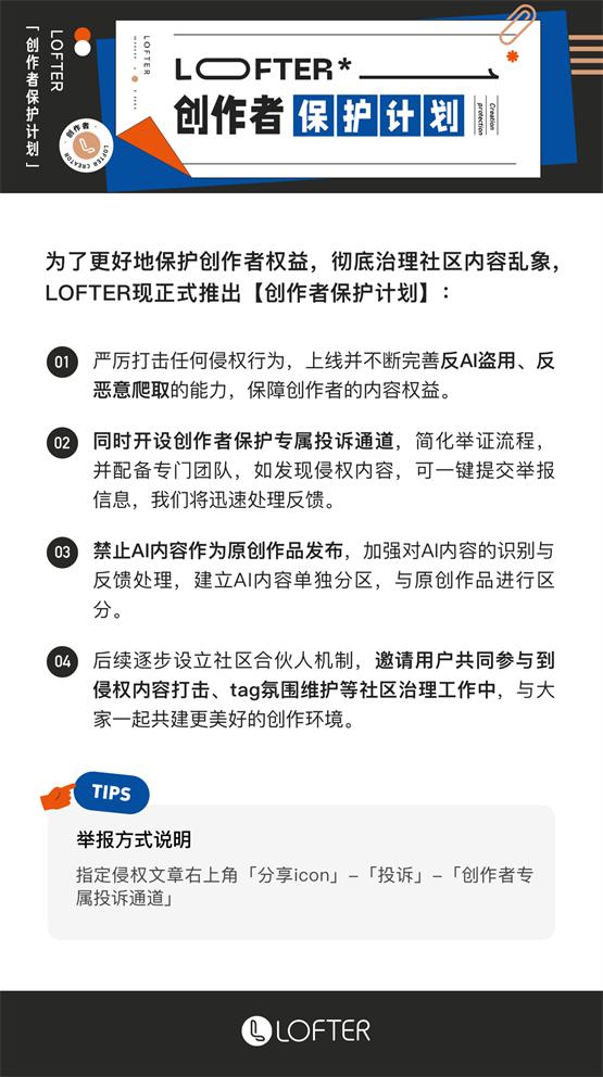 网易LOFTER发布创作者保护计划