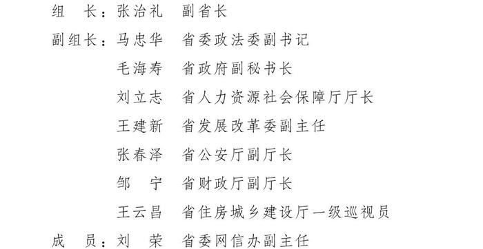 云南省人民政府办公厅关于调整充实云南省根治拖欠农民工工资工作领导小组的通知