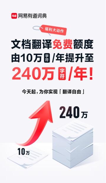 有道词典文档翻译免费权限升级24倍