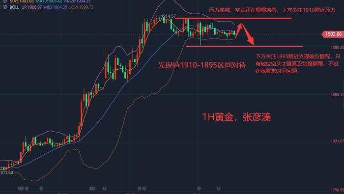 【行情走势，在线解疑】张彦溱：3.15今日黄金走势分析，多头放量有所缓解，近期或变盘！