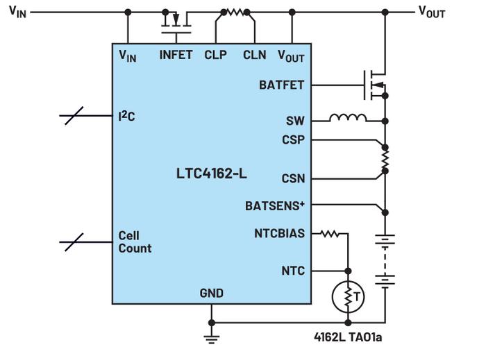 图2.LTC4162-L典型应用电路