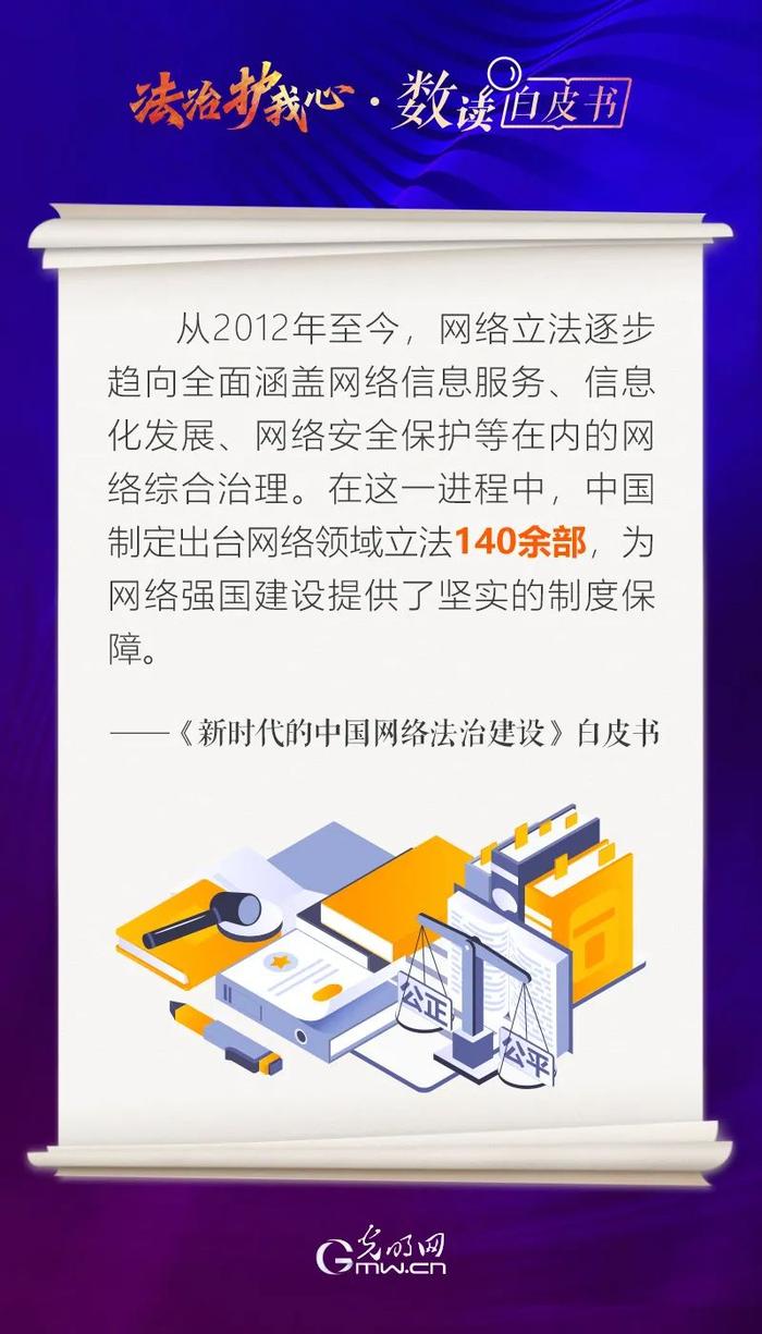 网络领域立法达140余部，这份白皮书还透露了什么？