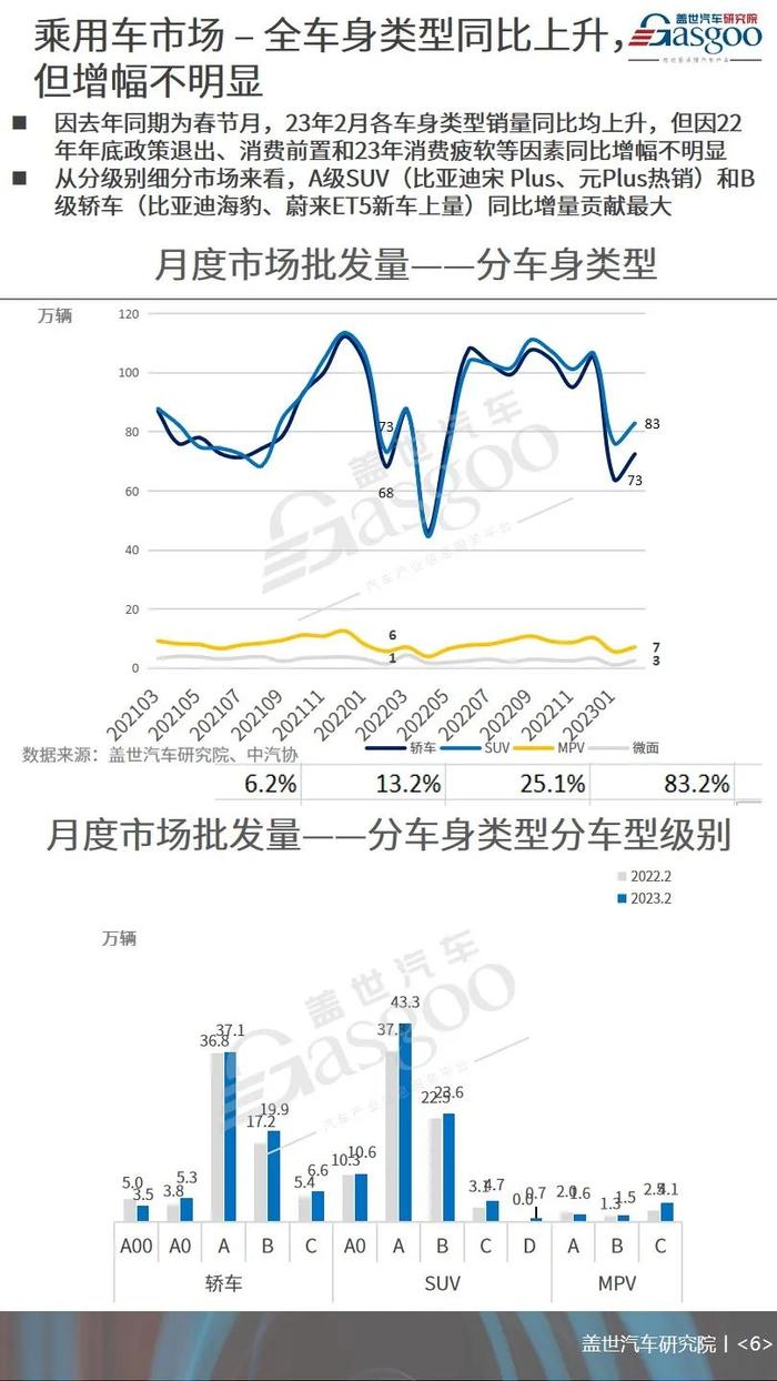 2月NEV重回高位增长，市场份额再次突破30% | 月度乘用车市场销量分析