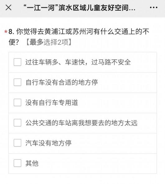 你心目中的“一江一河”沿岸儿童友好空间是怎样的？快来提出你的建议吧~