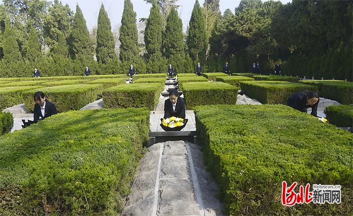 晋冀鲁豫烈士陵园举办“清明祭英烈·五个一”集中祭扫活