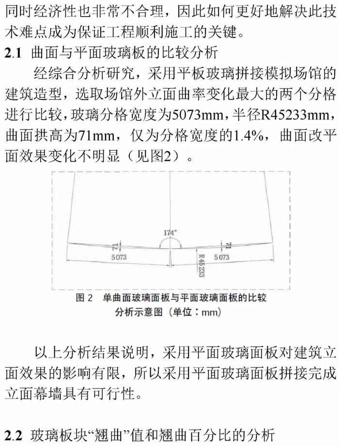 冷弯玻璃技术在某游泳馆工程中的应用研究