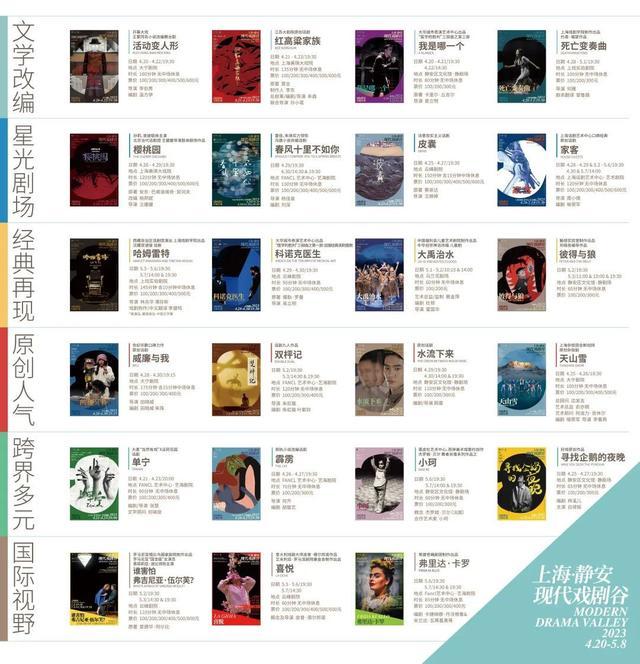 票价补贴至少30%、23部国内外名团佳作……2023上海静安现代戏剧谷发出“春天之约”