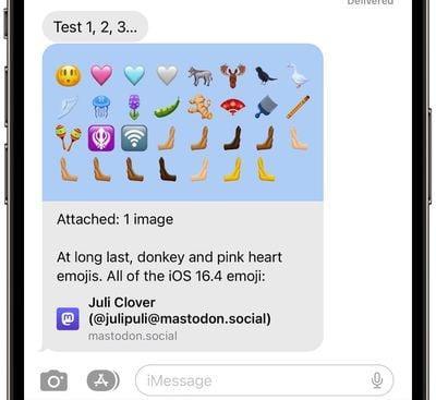 iOS 16.4正式版新增21个表情符号，包括动物、手势和物体