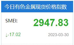 现货报价|3月30日上海有色金属交易中心现货价格及早间市场成交评论（物贸价格）