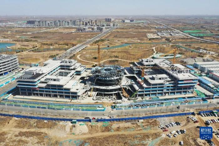 中国电信智慧城市产业园项目现场。新华社记者朱旭东摄