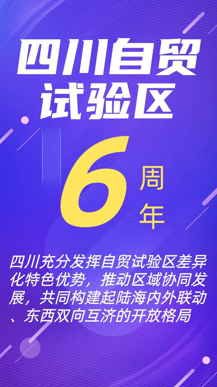 四川自贸试验区6周年｜以不足全省1/4000的面积，贡献了全省近1/4的外商投资企业