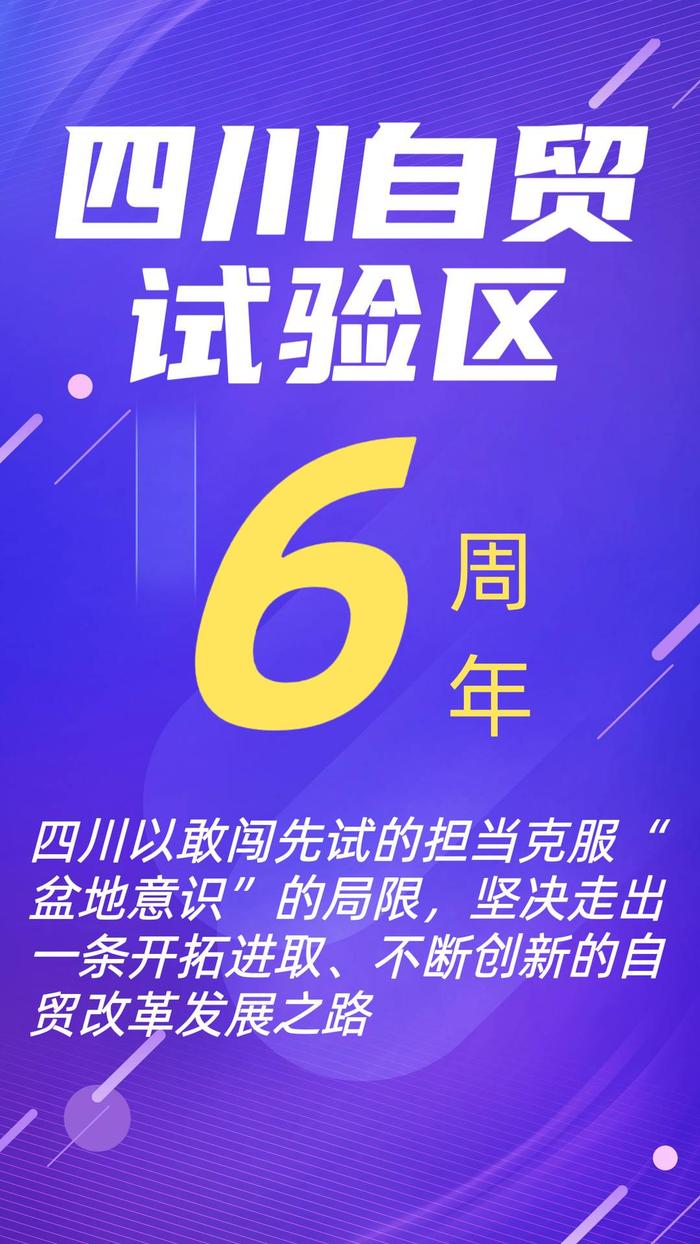 四川自贸试验区6周年｜以不足全省1/4000的面积，贡献了全省近1/4的外商投资企业