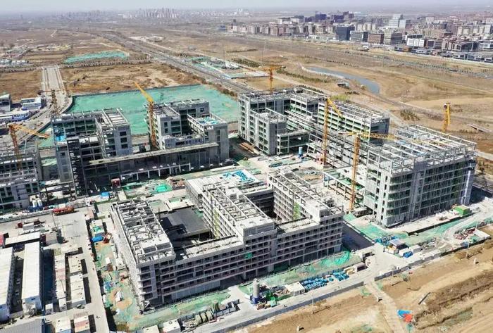 雄安创新研究院科技园项目现场。新华社记者朱旭东摄