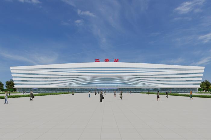 服务东部新区新增高铁站，成自宜高铁空港站迎建设新节点