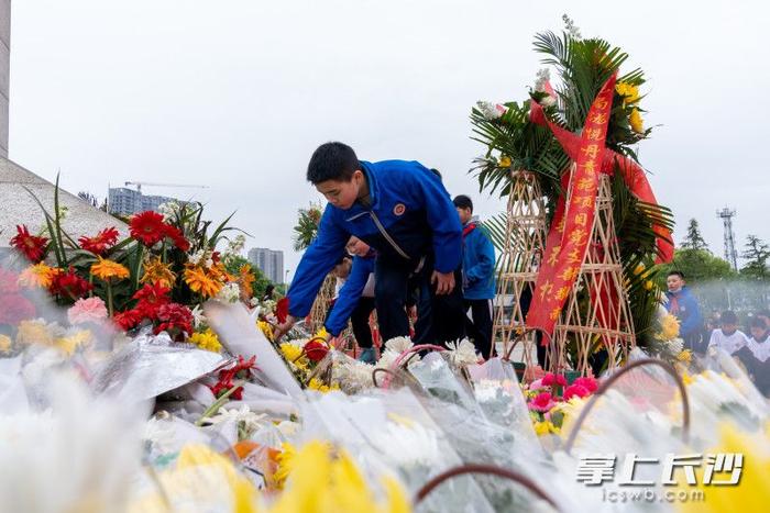 组图丨清明时节，长沙市民自发前往湖南革命陵园开展祭英烈活动