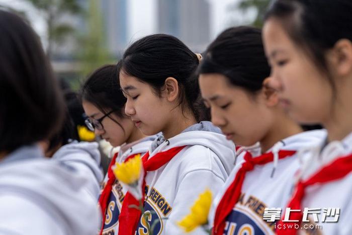 组图丨清明时节，长沙市民自发前往湖南革命陵园开展祭英烈活动