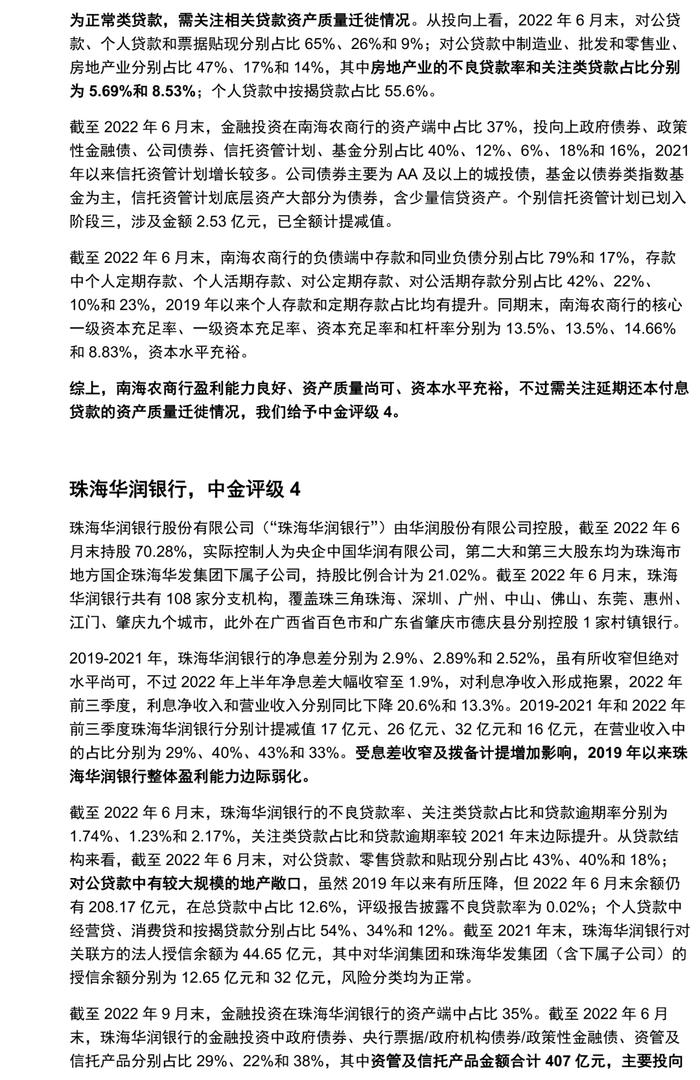 【中金固收·信用】广东省城农商行：涉房贷款偏高，关注资产质量演变 ——银行信用资质观察系列专题