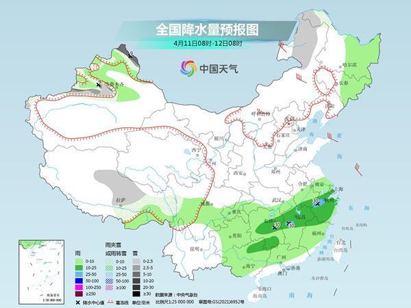 冷空气携大风沙尘影响我国北方 南方两轮降雨接踵而至