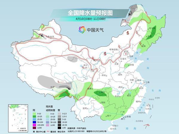 冷空气携大风沙尘影响我国北方 南方两轮降雨接踵而至