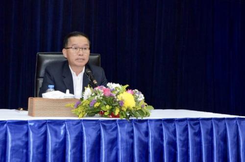 驻老挝大使姜再冬同老副外长通潘就日本政府单方面决定向海洋排放福岛核事故污染水问题交换看法