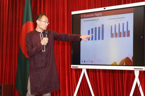 驻孟加拉国大使姚文出席使馆举办的“相聚斋月·读懂中国”青年交流会
