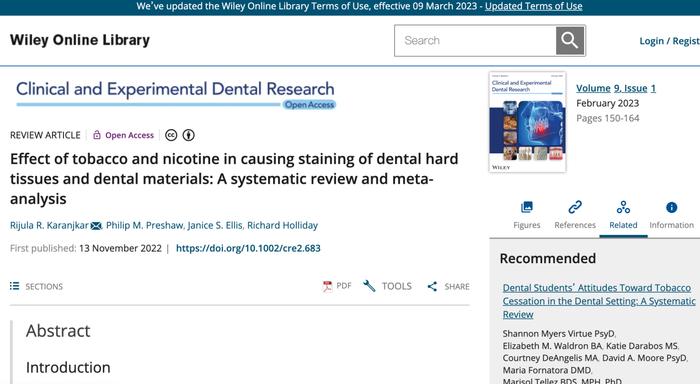 英国牙科专家：希望牙医抛开偏见，多了解电子烟对口腔健康的正面影响