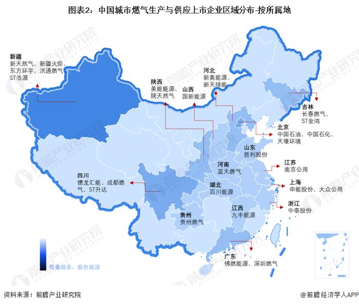 2023年中国城市燃气生产与供应行业区域市场分析 广东、江苏等地存在天然气供给缺口【组图】