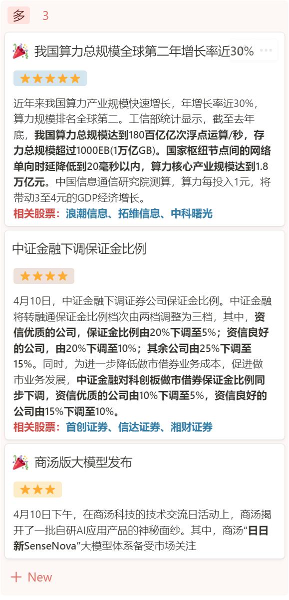 龙头股盘前要闻：算力每投入1元  将带动3-4元GDP增长