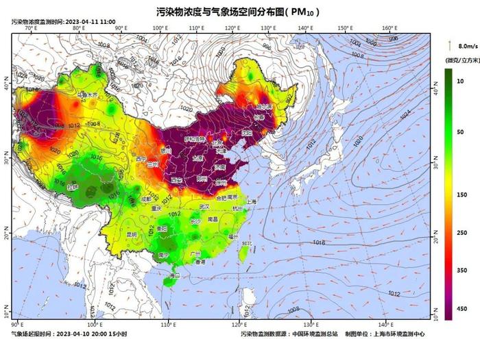 影响我国约400万平方公里！北京PM10浓度“爆表”，上海提醒：或达重度污染！专家：沙尘不需要根治