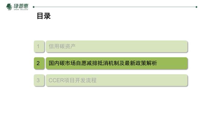 绿普惠《信用碳资产及温室气体自愿减排项目开发》