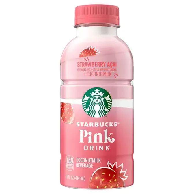 瓶装版Pink Drink ,图片来源:星巴克