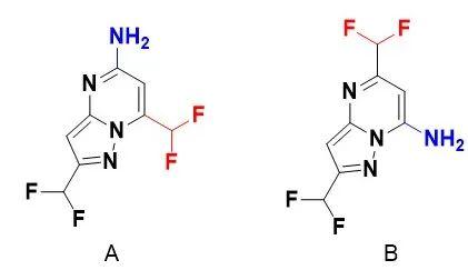 2,2-二氟乙酸乙酯合成5-(二氟甲基)-1H-吡唑-3-胺反应中的杂质解析