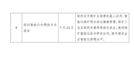 中国煤炭工业协会发布关于2023年度推进煤矿智能化建设重点工作方案的通知