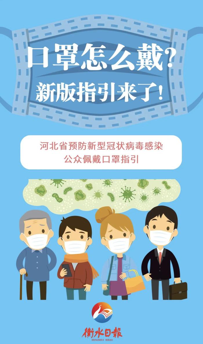 海报丨@衡水人 口罩怎么戴？新版指引来了！