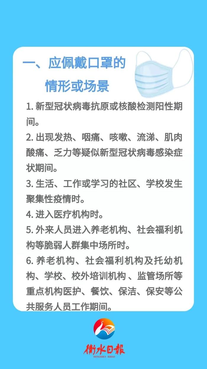 海报丨@衡水人 口罩怎么戴？新版指引来了！