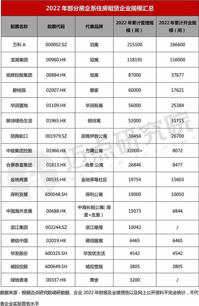 2022年住房租赁企业财务分析报告