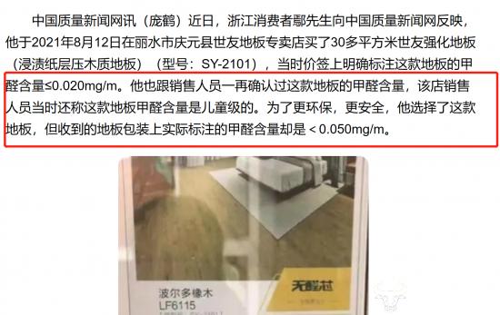 世友地板副总裁王中军称0醛标准是杀手锏 实际情况能达到吗？