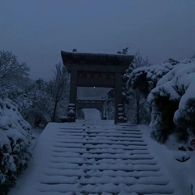 游客夜爬泰山突遇大风大雪：为了看日出，后悔没穿长款羽绒服，建议夜爬看好天气