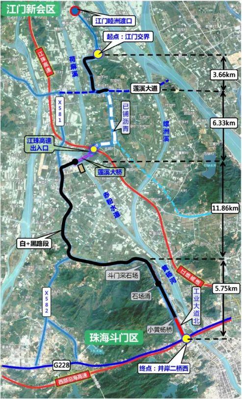 改线工程示意图