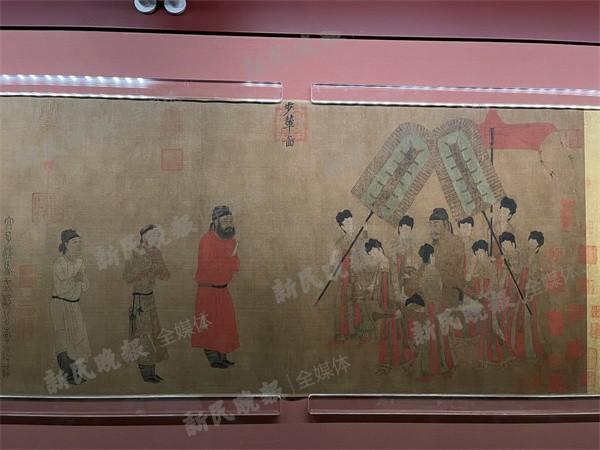 “祥开万象—故宫与西藏文物联展”展出阎立本《步辇图》、赵孟頫《帝师胆巴碑卷》书画真迹