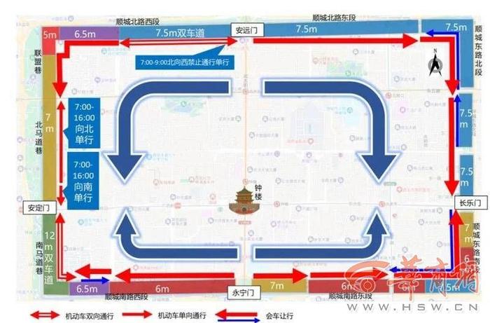 迎接假期人流高峰 西安顺城巷、回坊周边将改变通行方式