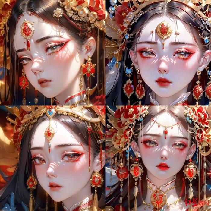 ↑AI画“致敬国粹——京剧系列” 图据设计师小李