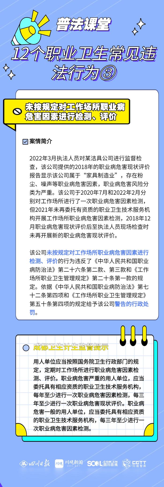 职业病防治法宣传周丨这12个常见违法行为，用人单位一定要知晓