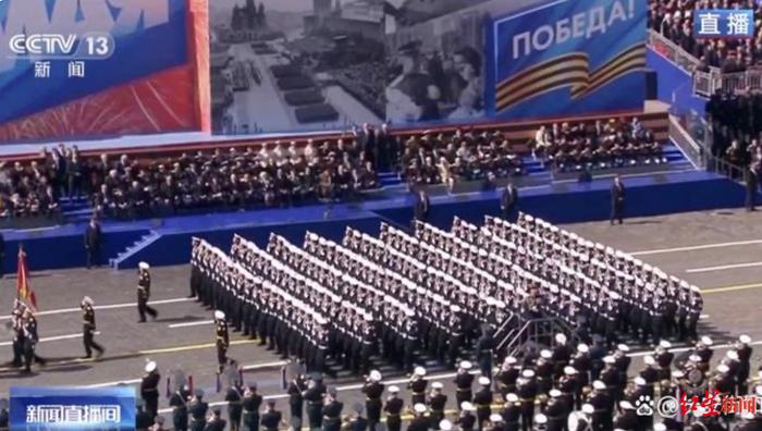 ↑阅兵式现场 央视新闻截图